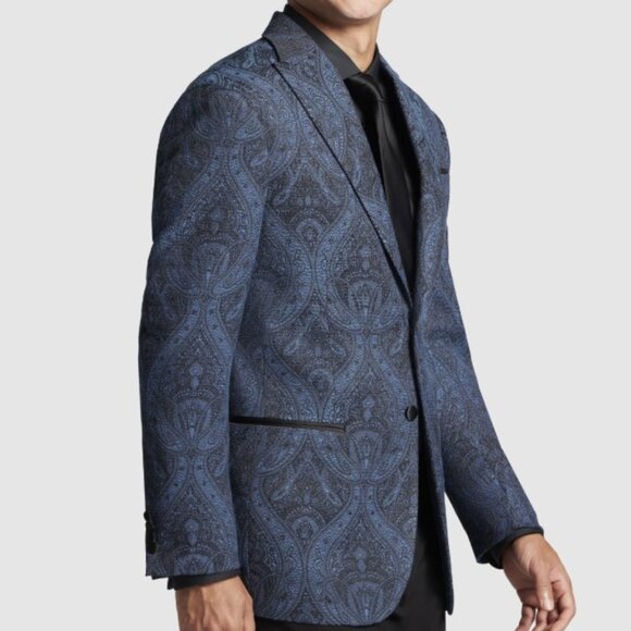 NEW Egara Slim Fit Paisley Dinner Tuxedo Jacket 36R - Picture 1 of 4